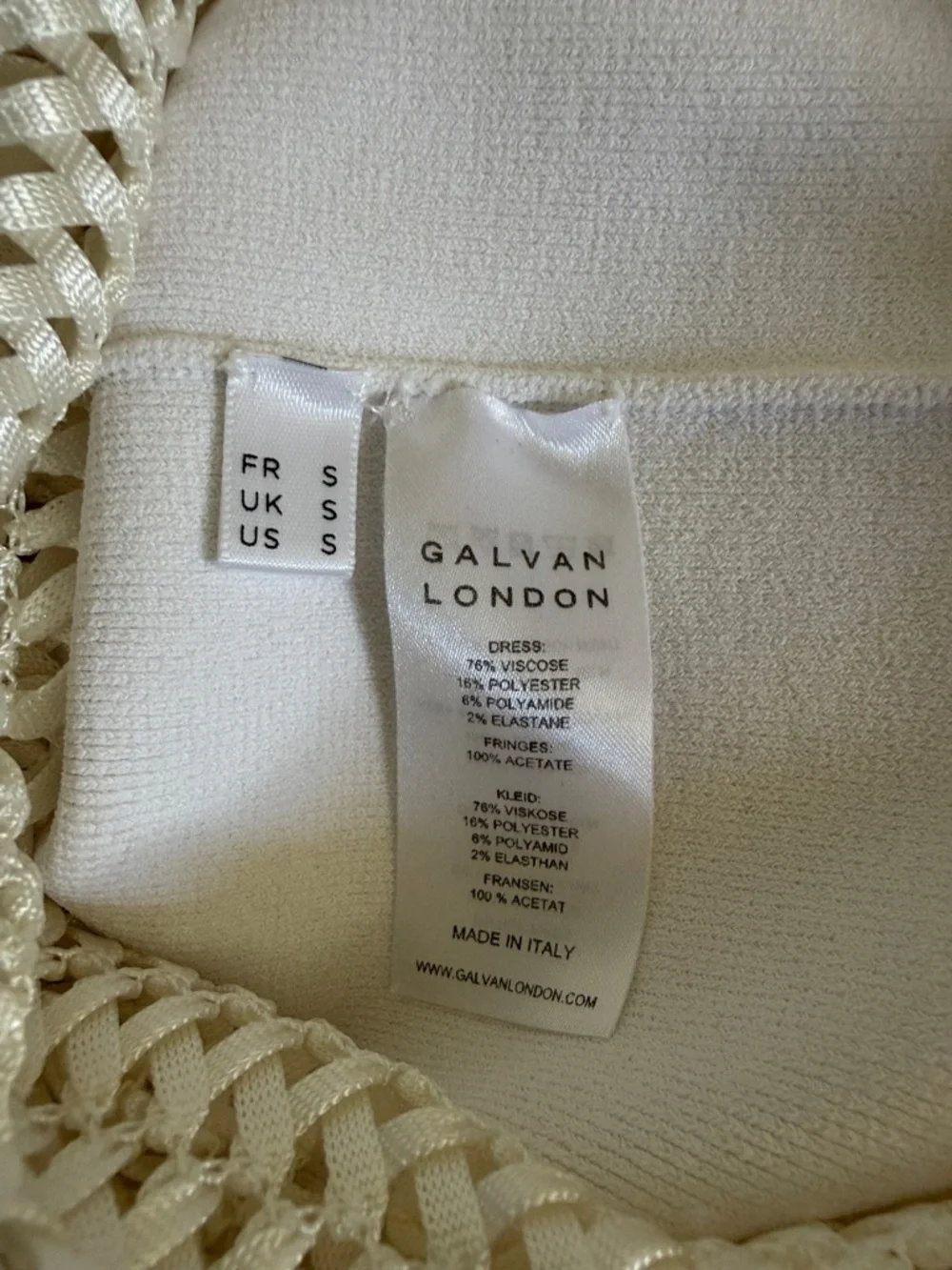 Galvan London Diana Fringe knit Dress - Picture 16 of 17